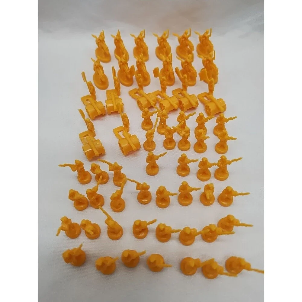 Set Of (60) 2003 Risk Yellow Board Game Player Pieces